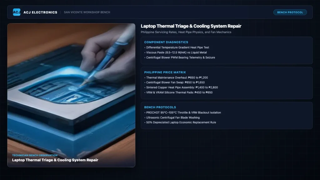 How to Fix an Overheating Laptop: Bench Triage and Rates